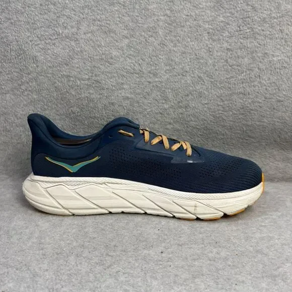 Hoka Arahi 7 Men's Running Shoes Navy Teal Orange Lace Up Athletic Sneakers 12D - Picture 6 of 10